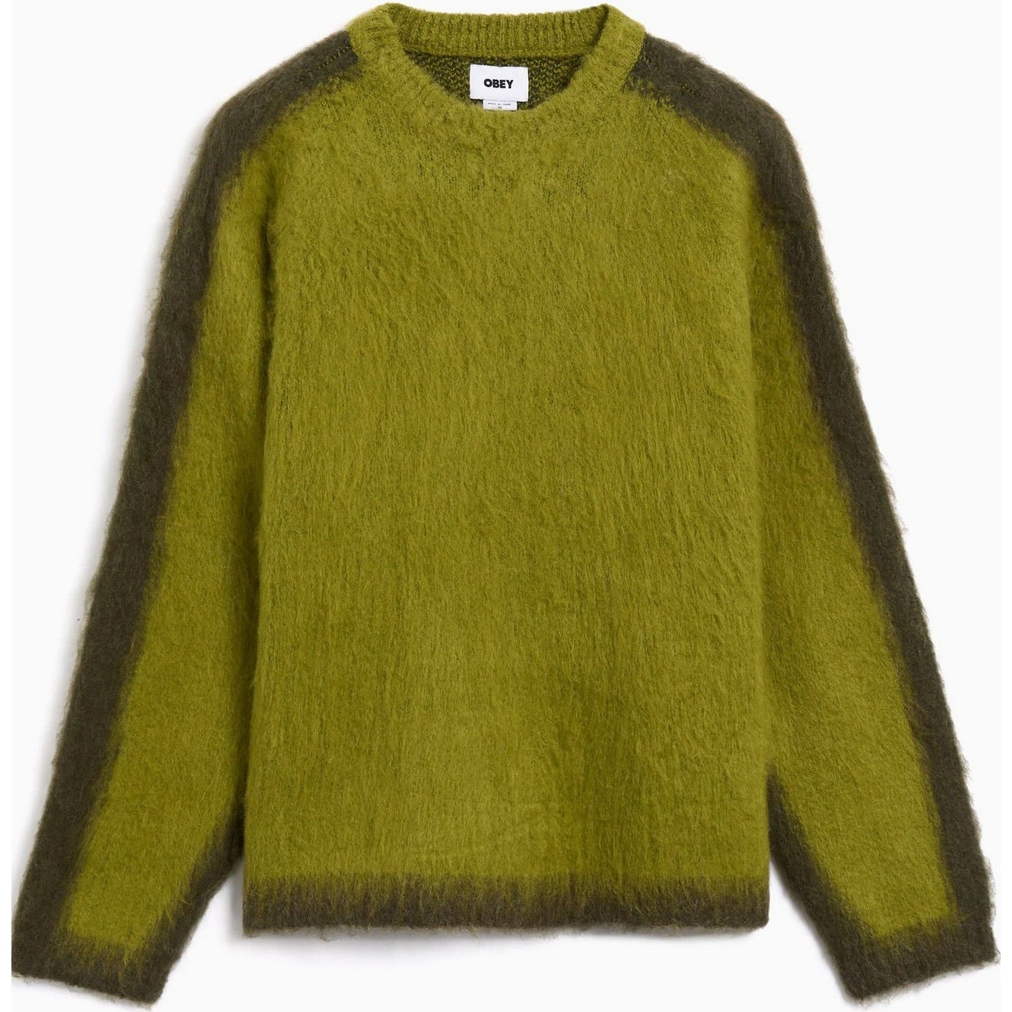 Felpe senza cappuccio Uomo Obey - Aura Crew Sweater - Giallo