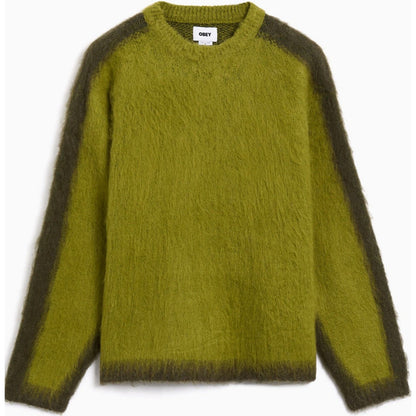 Felpe senza cappuccio Uomo Obey - Aura Crew Sweater - Giallo
