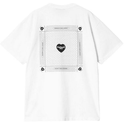 T-shirt Uomo Carhartt Wip - S/S Heart Bandana T-Shirt - Bianco