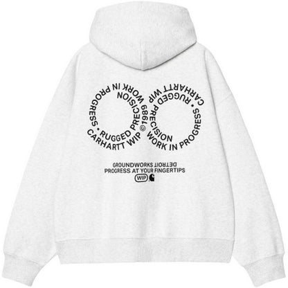 Felpe con cappuccio Uomo Carhartt Wip - Hooded Rotation Sweat - Grigio