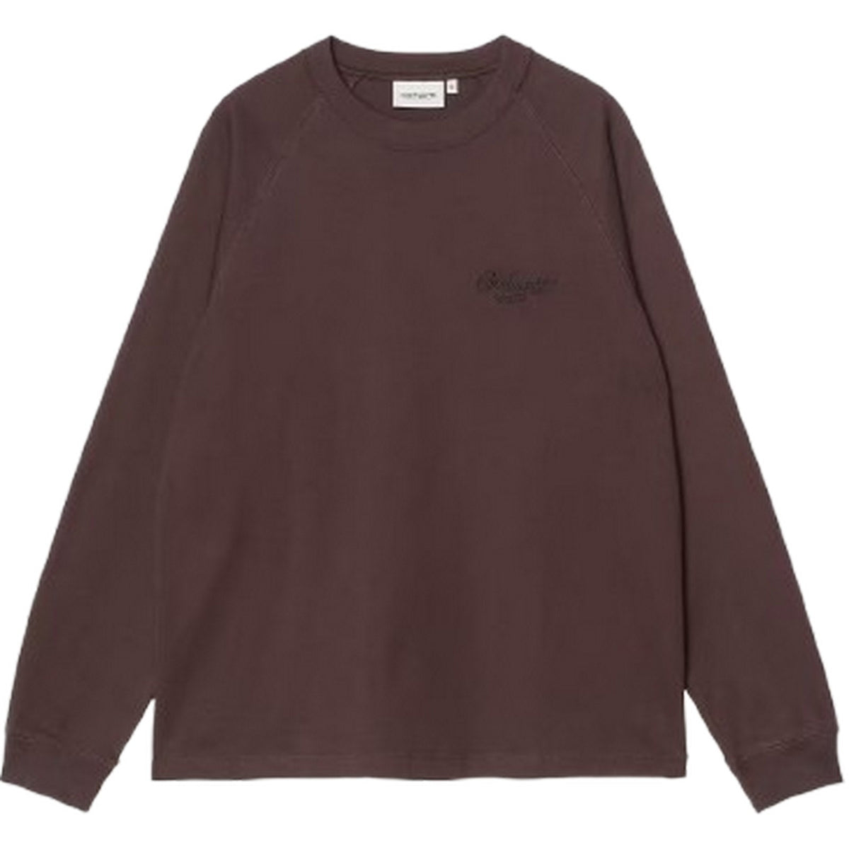 Maglie a manica lunga Uomo Carhartt Wip - L/S Signature Rib T-Shirt - Marrone