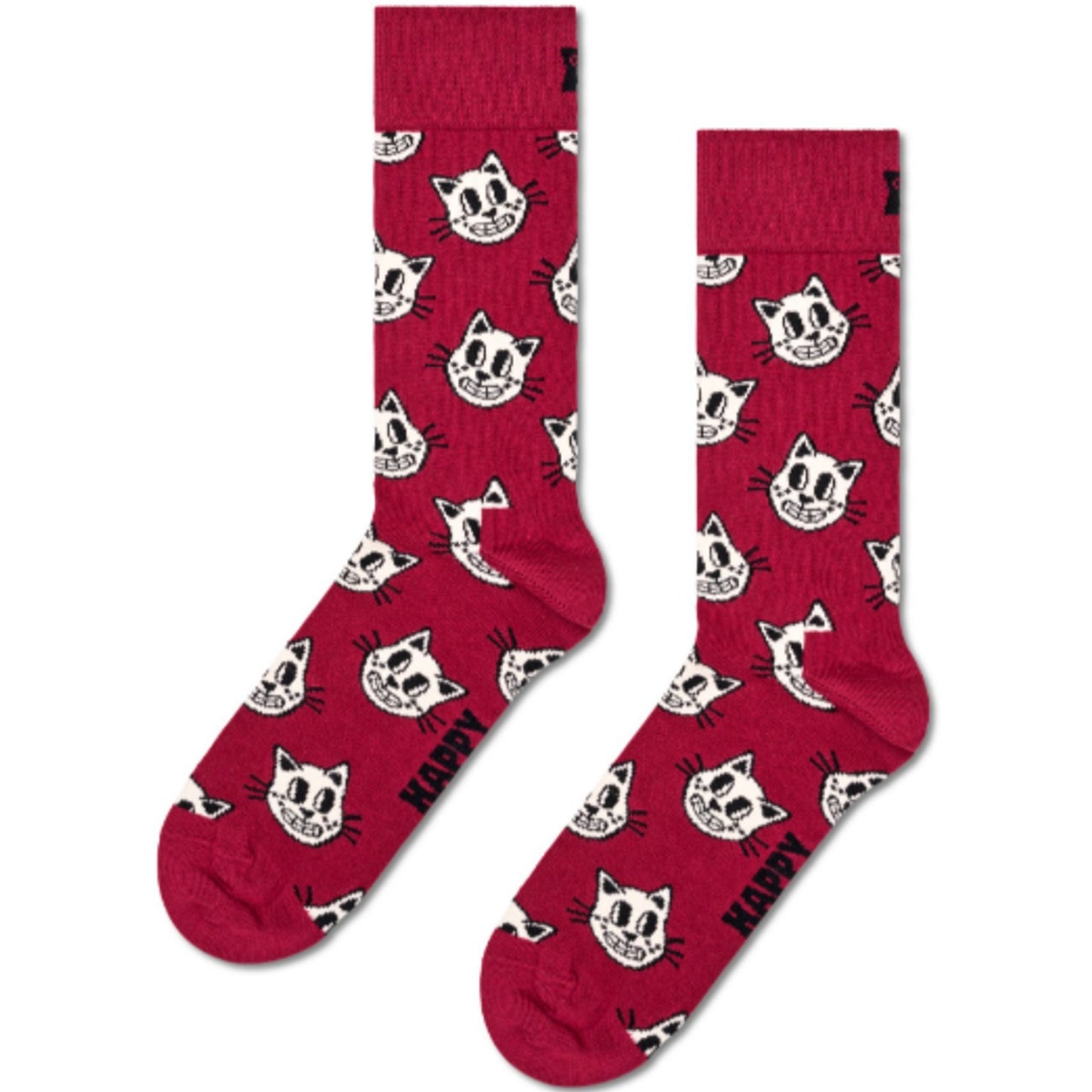 Calze Unisex Happy Socks - Cat Sock - Rosso