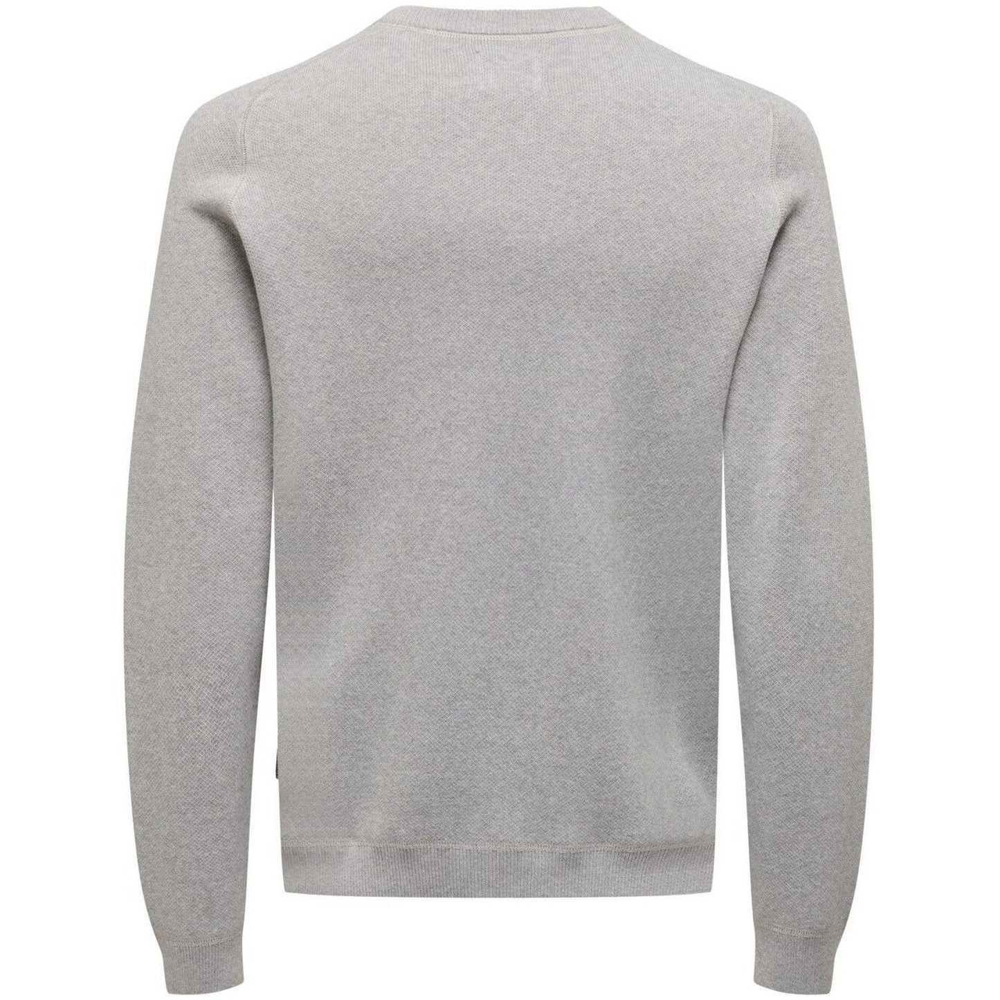 Felpe senza cappuccio Uomo Only & Sons - Onspin Reg 12 Solid Crew Knit - Grigio