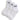 Chaussettes unisexe Vans - Classic Half Crew Rox - Blanc
