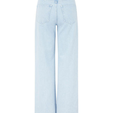 Jeans Donna Pieces - Pcflikka Ultra Hw Wide Jns Lb - Celeste