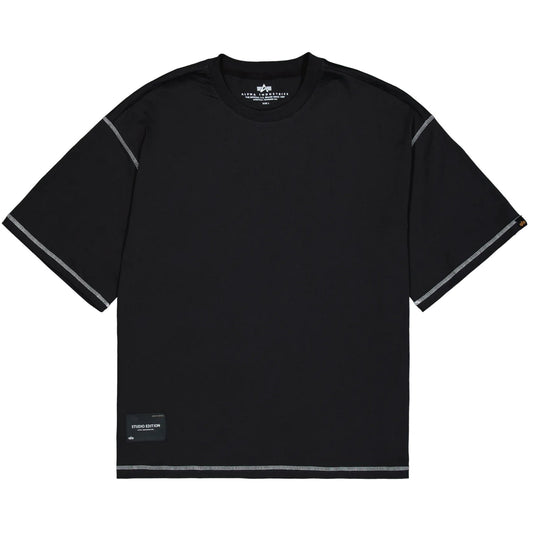 T-shirt Uomo Alpha Industries - Studio Bubble T BP - Nero