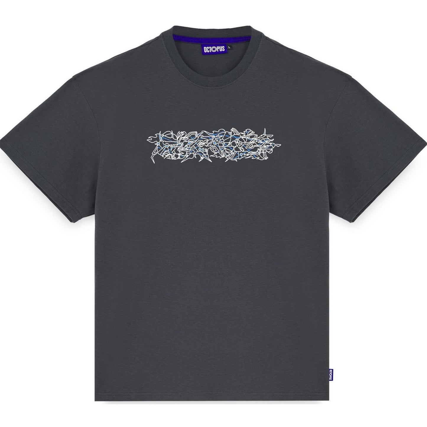 T-shirt Uomo Octopus - Digital Banger Tee By Visual Kulture - Grigio