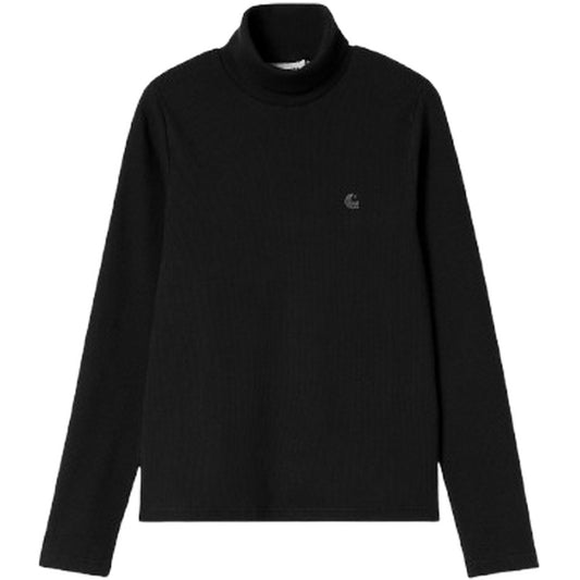 T-shirt Donna Carhartt Wip - W' L/S Philipa Mockneck T-Shirt - Nero