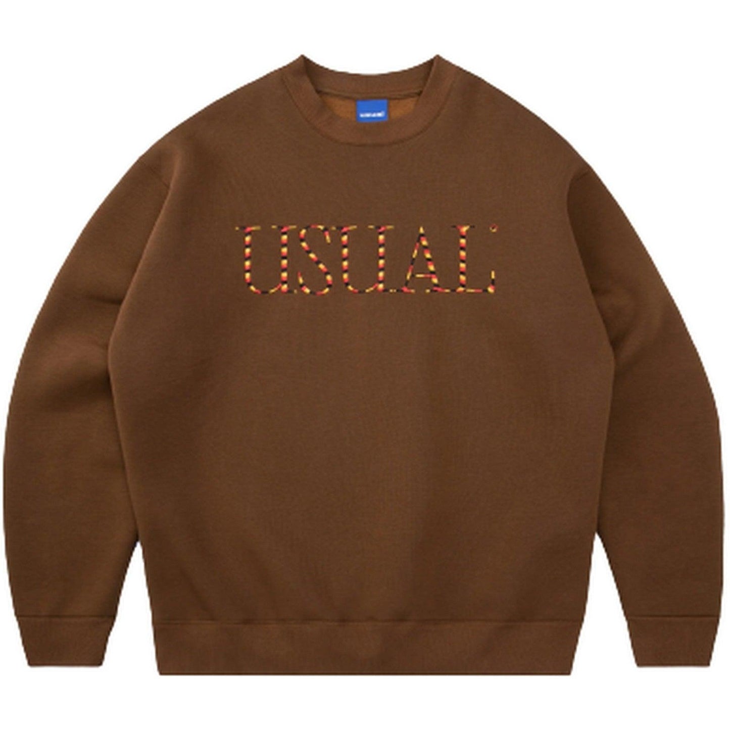 Felpe senza cappuccio Uomo Usual - Isacord Crewneck - Marrone