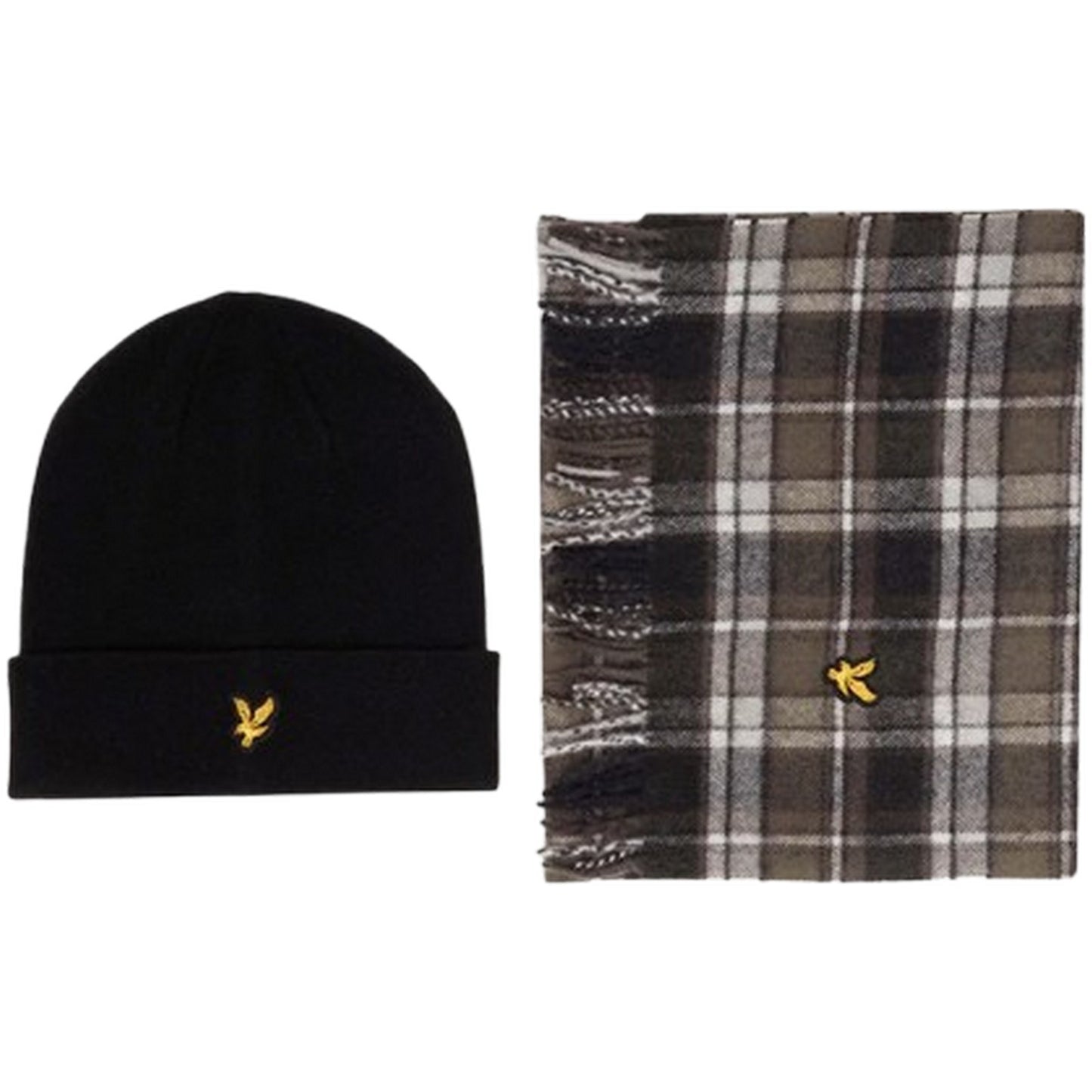 Berretti in maglia Uomo Lyle & Scott - Waffle Scarf and Beanie Set - Blu