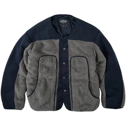 Frizmworks Vestes pour hommes - Parka à capuche smockée - Bleu