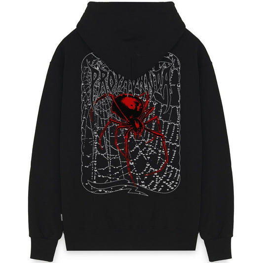 Felpe con cappuccio Uomo Propaganda - Felpa Ribs Spider - Nero