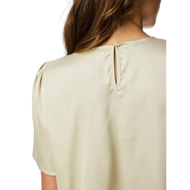 Canotte e top Donna Pieces - Pcjessa Ss O-Neck Top Wvn Noos Bc - Grigio