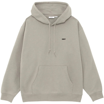 Felpe con cappuccio Uomo Obey - Obey World In Flames Fleece - Grigio