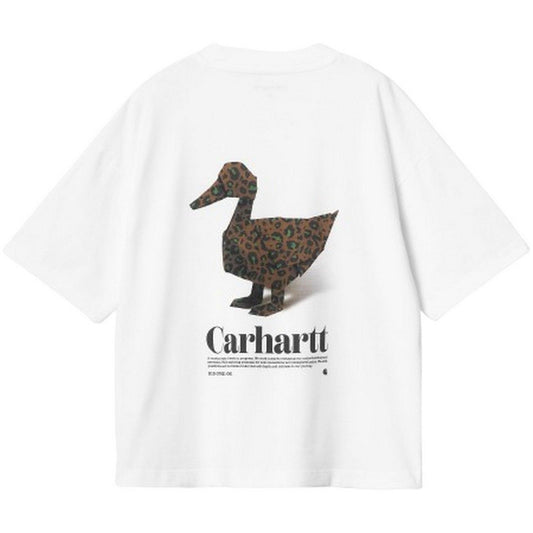 T-shirt Donna Carhartt Wip - W' S/S Fold Leo T-Shirt - Bianco