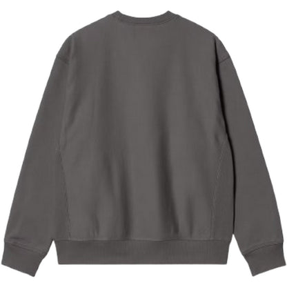 Felpe senza cappuccio Uomo Carhartt Wip - American Script Sweat - Grigio