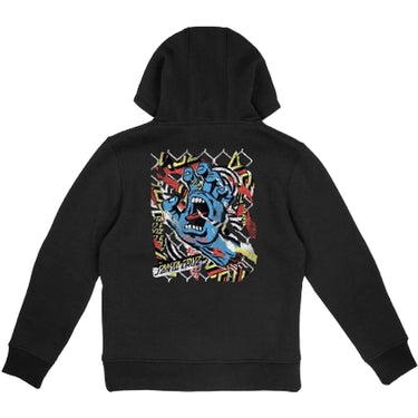 Felpe con cappuccio Ragazzo Santa Cruz - Youth Damaged Hand Hood - Nero