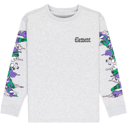 Maglie a manica lunga Bambino Element - Rolling Dead Ls Y - Bianco