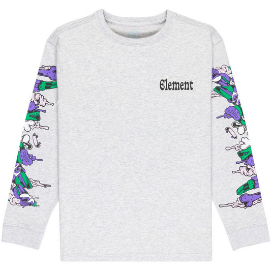 Maglie a manica lunga Bambino Element - Rolling Dead Ls Y - Bianco