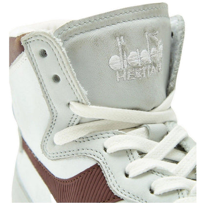 Sneaker Unisex Diadora - Mi Basket Used - Bianco