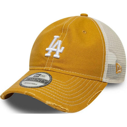 Cappellini da baseball Unisex New Era - Cotton Canv 9Twenty Trucker - Giallo