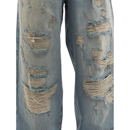 Jeans Uomo Reternity - Distressed Baggy Denim - Blu