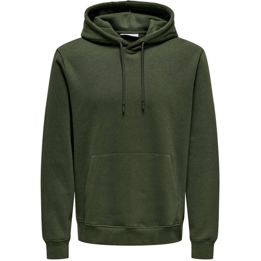 Felpe con cappuccio Uomo Only & Sons - Onsconnor Reg Sweat Hoodie Noos - Verde