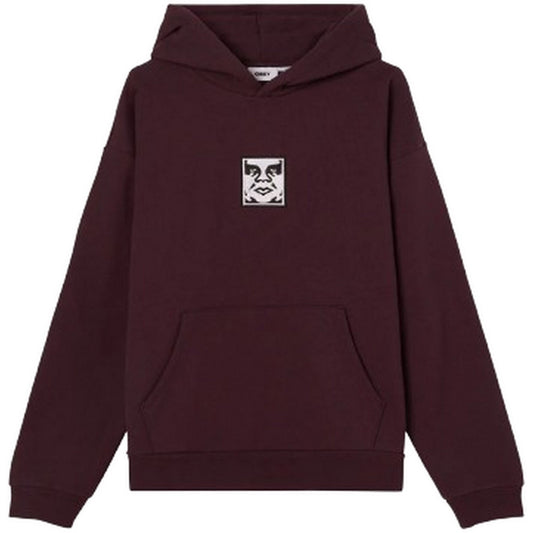 Felpe con cappuccio Unisex Obey - Icon Extra Heavy Hood Ii Fleece - Viola