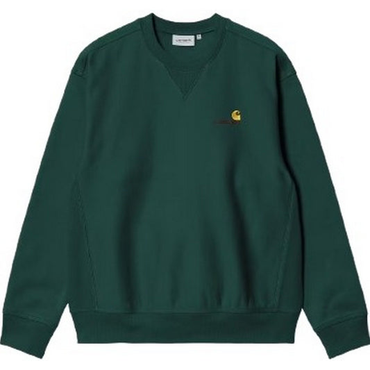 Felpe senza cappuccio Uomo Carhartt Wip - American Script Sweat - Grigio
