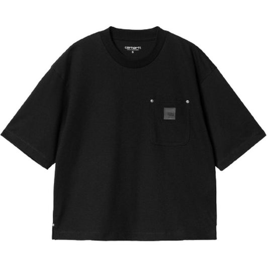 T-shirt Donna Carhartt Wip - W' S/S Eldon T-Shirt - Nero