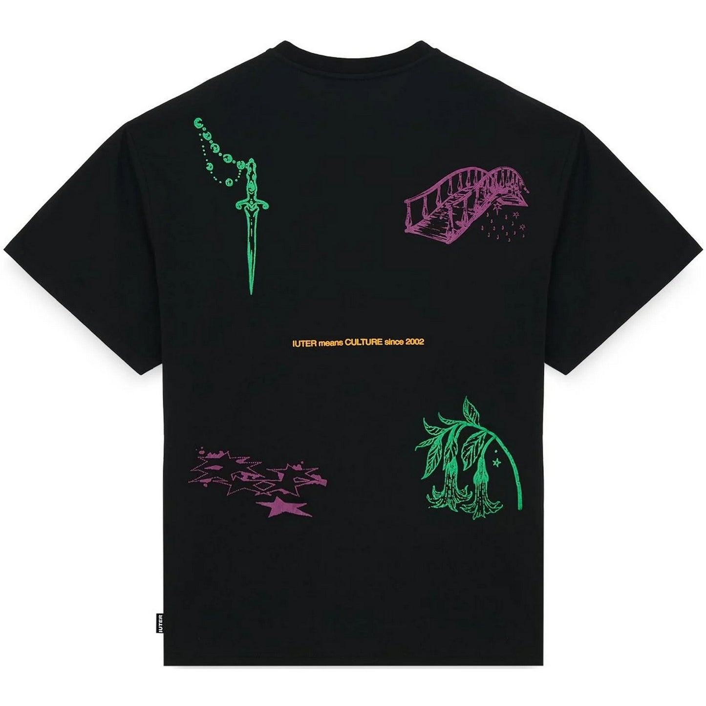 T-shirt Uomo Iuter - Culture Tee - Nero