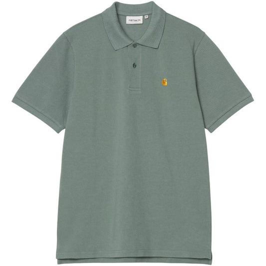 Polo Uomo Carhartt Wip - S/S Chase Pique Polo - Verde