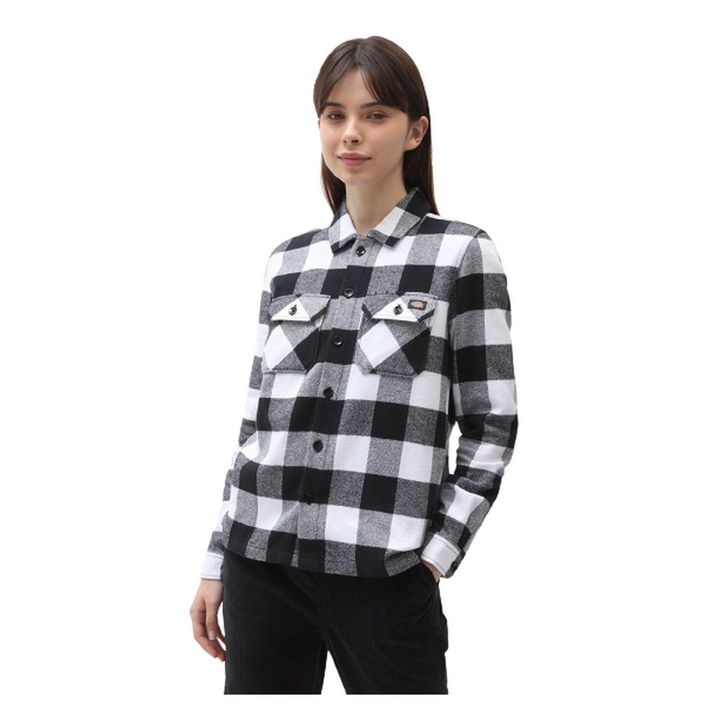 Camicie Donna Dickies - New Sacramento Shirt Ls W - Nero