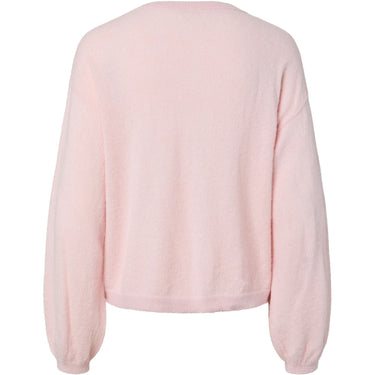 Maglie Donna Pieces - Pcnaomi Ls O-Neck Knit Cardigan Noos Bc - Rosa