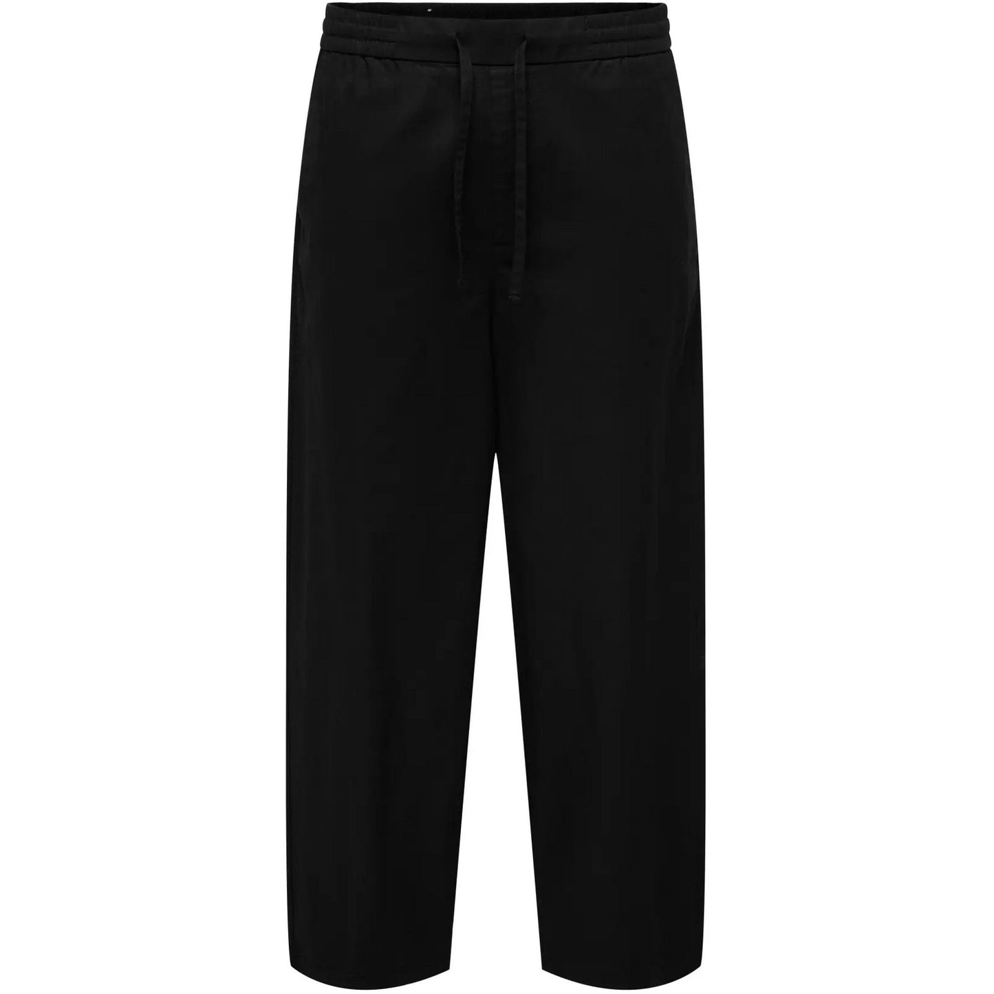 Pantaloni Uomo Only & Sons - Onsdaves Wide Cot Lin 0007 Pants - Nero