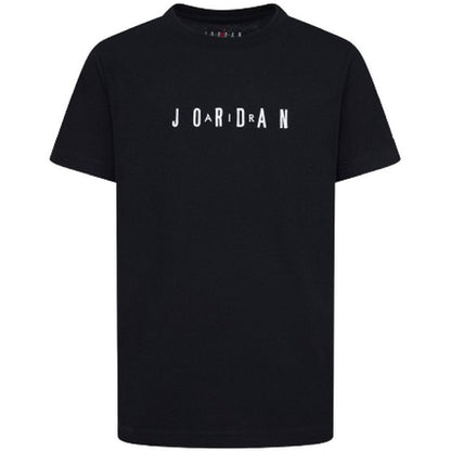 T-shirt Ragazzi Unisex Jordan - Jdb Mj Wordmark Emb Crew - Nero