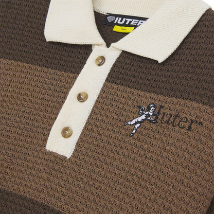 Polo a manica lunga Uomo Iuter - Souls Knit Polo - Marrone