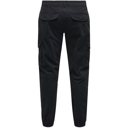 Pantaloni Uomo Only & Sons - Onscarter Life Cargo Cuff 0013 Pant Noos - Nero