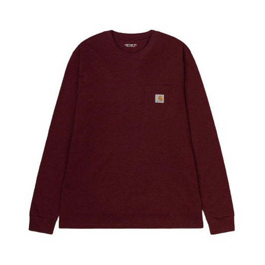 Maglie a manica lunga Uomo Carhartt Wip - L/S Pocket T-Shirt - Bordeaux