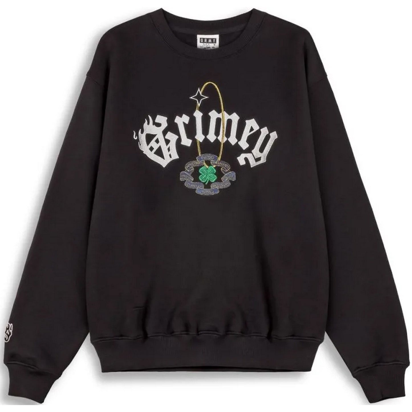 Felpe senza cappuccio Uomo Grmy - Saoirse Vintage Crewneck - Nero