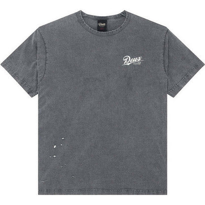 T-shirt Uomo Deus Ex Machina - Damaged Dyed Tee - Grigio