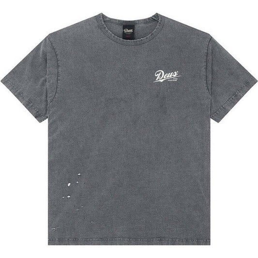 T-shirt Uomo Deus Ex Machina - Damaged Dyed Tee - Grigio