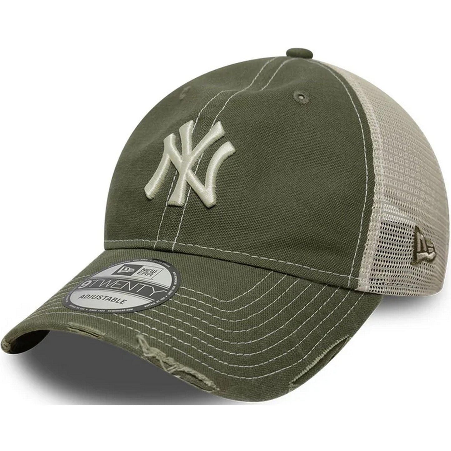 Cappellini da baseball Unisex New Era - Cotton Canv 9Twenty Trucker - Grigio