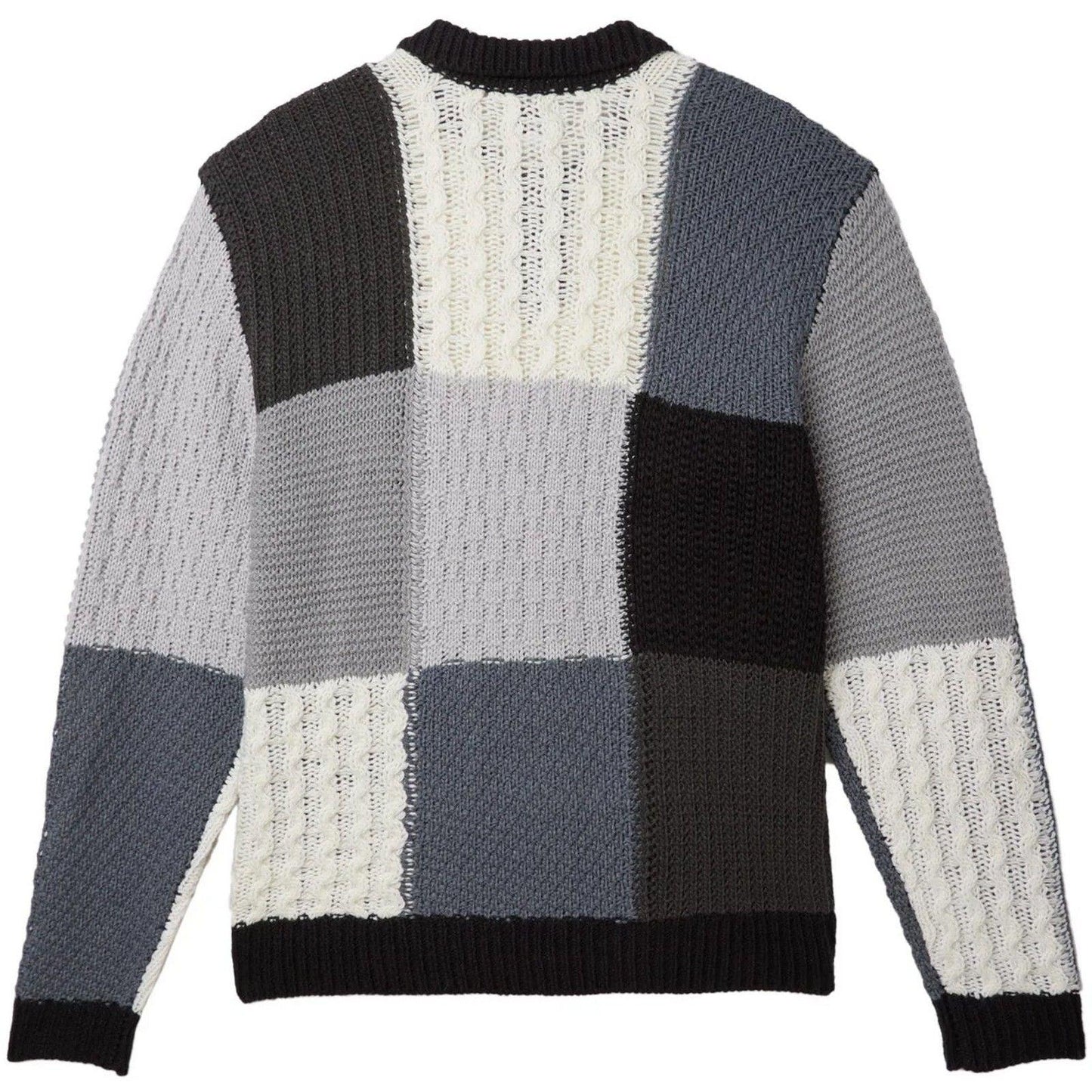 Maglie Uomo Obey - Oliver Patchwork Sweater - Nero