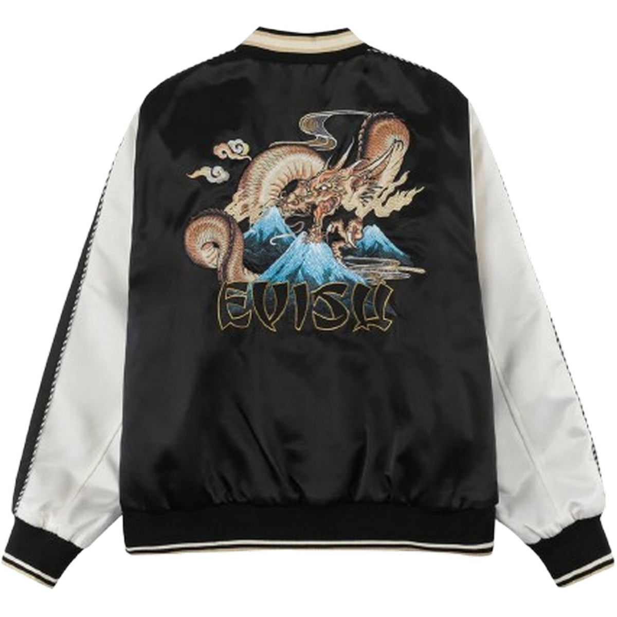 Giacche Uomo Evisu - Ht, Whale Emb. Souvenior Jacket - Nero