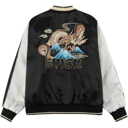 Giacche Uomo Evisu - Ht, Whale Emb. Souvenior Jacket - Nero