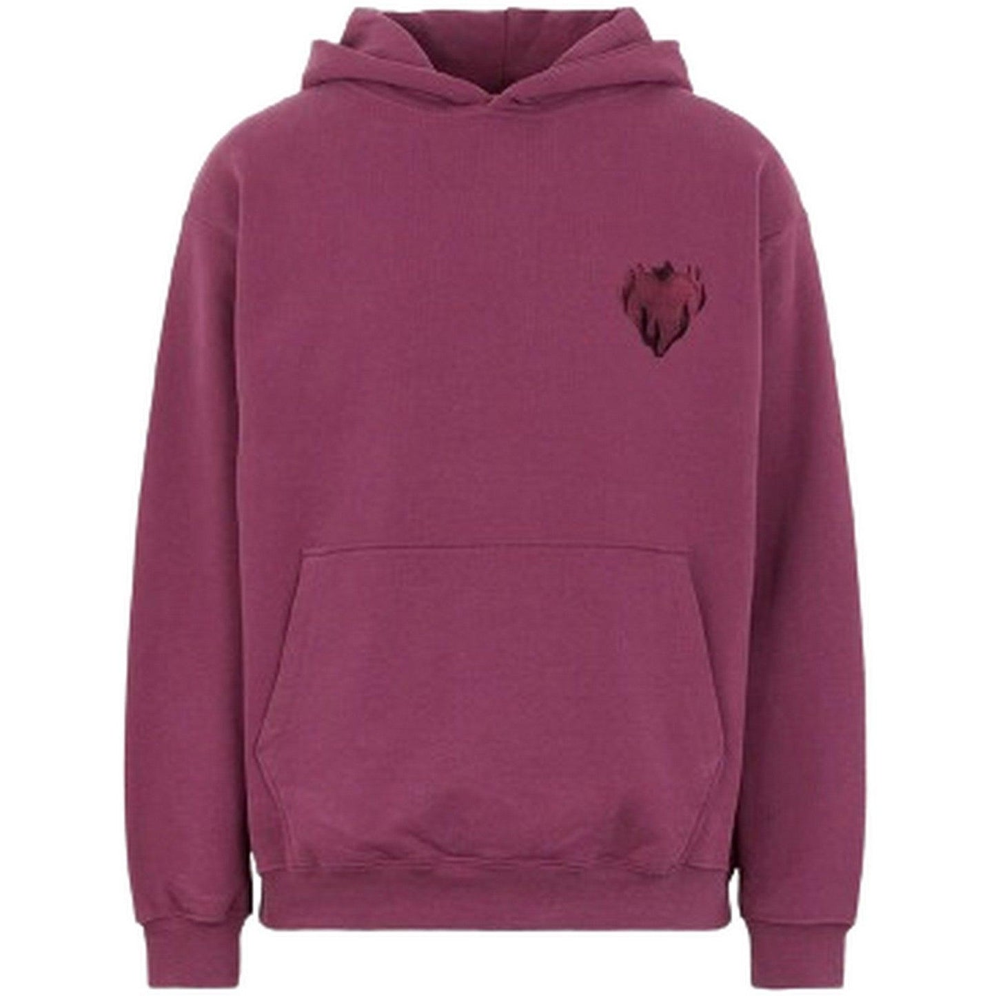 Felpe con cappuccio Uomo Vision of Super - Hoodie With Embroidered Logo - Bordeaux