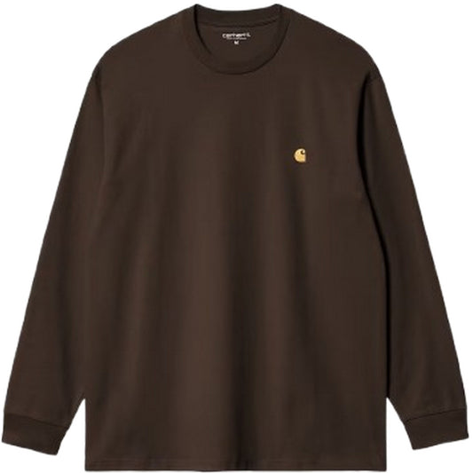Maglie a manica lunga Uomo Carhartt Wip - L/S Chase T-Shirt - Marrone