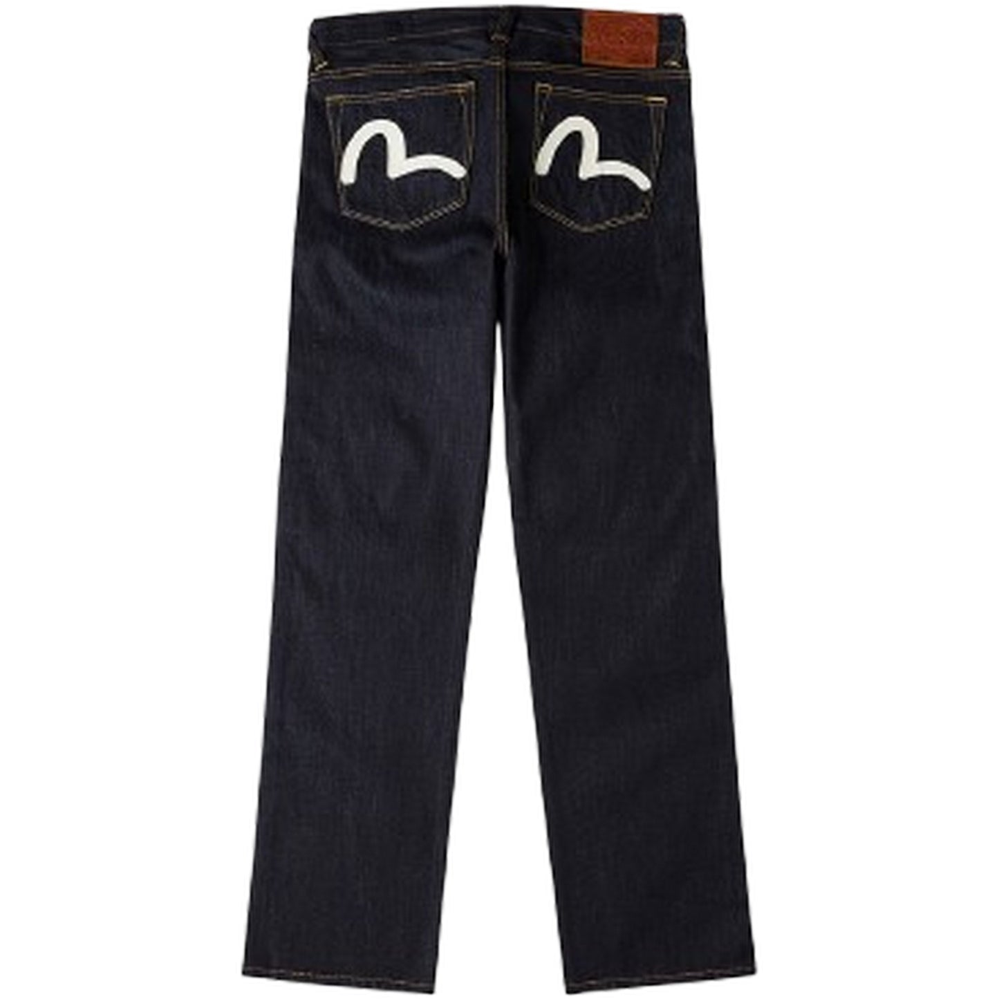 Jeans Uomo Evisu - Ht, White Seagull Printed Pocket Jeans - Blu