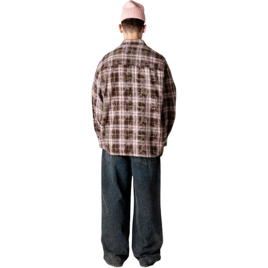 Camicie casual Uomo Woodbird - Wbjong Check Shirt - Marrone